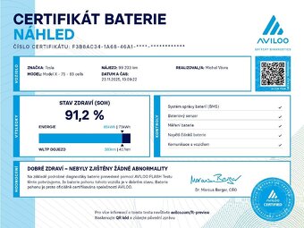 Tesla Model X, FSDZÁRUKATAŽNÉAWD91.2%SOH - 14