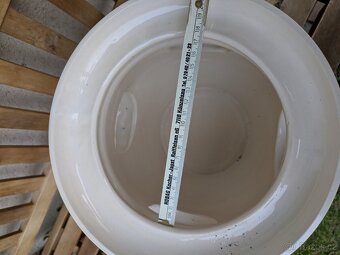 Velký keramický petrželák + dva květináče s podtáckem - 14