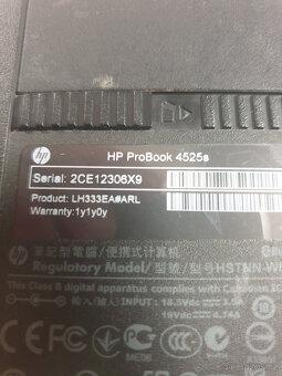 HP ProBook 4525s, Win.10, HDMI 3/320 GB, 15,6" - 14