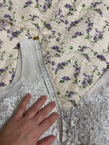 Boho svatební šaty s krajkou - 14