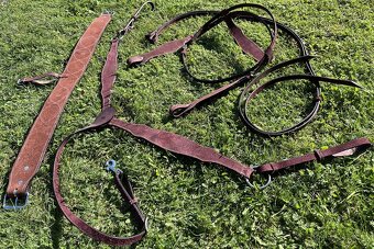 Westernový set hnědo/vínový - 14