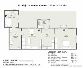 Prodej RD 3+1, 107 m2, pozemek 243 m2, Sadská - 14