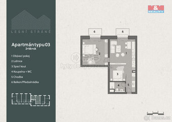 Prodej apartmánu 2+kk, 51 m², Ostružná - 14
