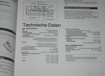 Tape deck TECHNICS RS-BX707, 3 hlavy, CLASS AA, Quartz DD - 14