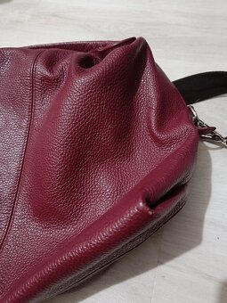 Kožená vínová kabelka Furla - 14