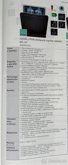 Nová myčka IQ 500 SIEMENS SN65EX12CE , třída A - 14