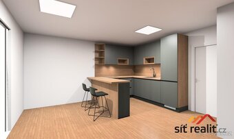 Novostavba byt 2+kk, 55m2 + 40m2 zahrada, garážové stání, Pr - 14