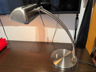Stolní lampa nerez - TOP stav - 14