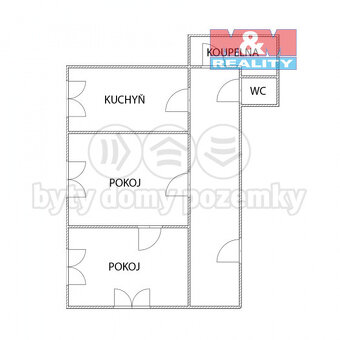 Pronájem bytu 2+1, 72 m², Krychnov - 14