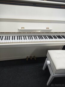 Bílé piano, pianino, klavír Petrof - 14