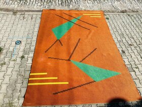 Kelim , kilim - Starý koberec 50-60 léta BRUSEL - 14