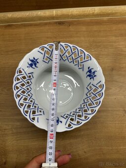 Květináč prolamovaný 19 cm, výš. 11 cm, Cibulák, originální - 14