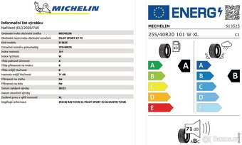 Michelin Pilot Sport EV 255/40 R20 - 14