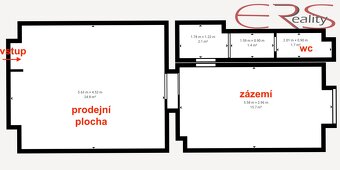 Obchodní prostory, 46 m2 - Jablonec nad Nisou, ev.č. 00548 - 14