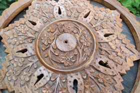 Dekorace z Indie, dřevo, 5ks - 14