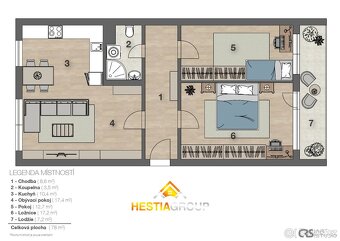 Prodej prostorného bytu s lodžií, 3+1 78 m², Pardubice - Pol - 14