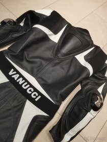 Vanucci Racing-Pánská kožená moto kombinéza, jednodílná - 14