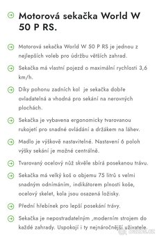 Úplně nová sekačka World 3v1 - 14