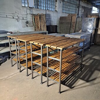 Industriální, tovární, sběratelský nábytek - 14