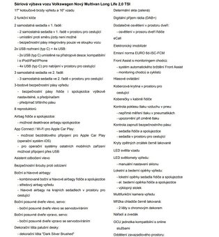 VW Multivan 2,0 TSi LONG, DSG, záruka, DPH, 2xkola - 14