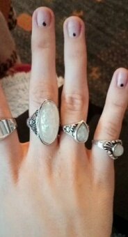 Nová sada prstenů prstynku bižuterie 8 ks perletove - 14