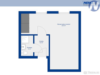 Pronájem bytu 1+kk Komenského, Husinec - 14