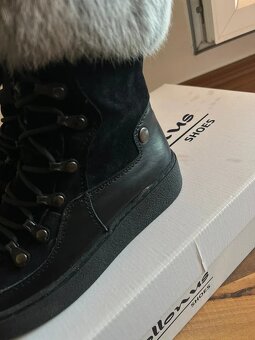 Kožené kotníčkové kozačky /sněhule, Pollonus, vel. 37 - 14