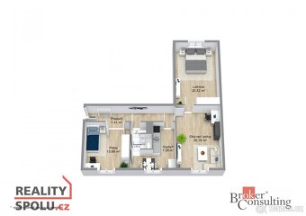 Prodej, byty/3+1, 75 m2, U Stadionu, Cheb, Cheb [ID 72038] - 14