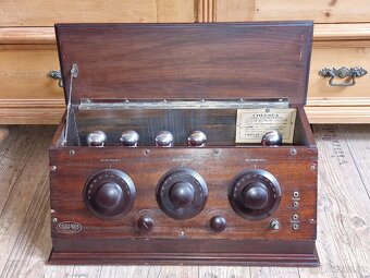 Starožitné rádio Chelsea Super-Five 5, USA, 1925, 5 lampovka - 14
