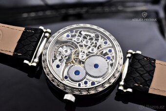 Stříbrné Skeletové Hodinky OMEGA "ČESKÝ LEV" 1922 - 14