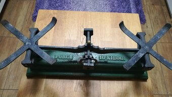 STAROŽITNÉ SECESNÍ KUCHYŇSKÉ VÁHY ROBERVAL FRANCIE - 14