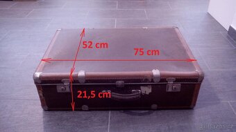 Kufry Kazeto Přerov - velké, starší, dobrý stav - 2 kusy - 14