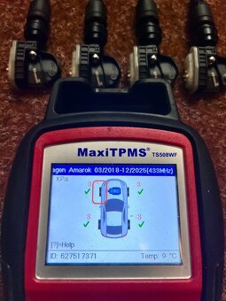 4x TPMS - Senzory - Volkswagen - 14