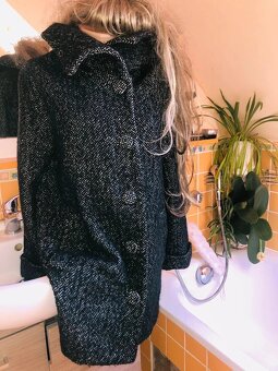 H&M# kabat# vlneny# zimni #oversize # business#sedy - 14