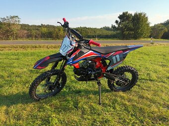 Pitbike Shark E-start 125ccm 17x14 červená - 14