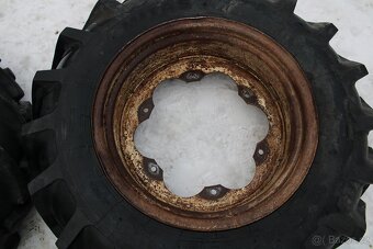 Zetor 8145 přední kola mitas 12,4-24 12pláten nové pneu - 14