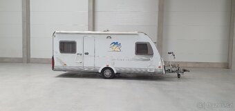 Obytný přívěs Knaus Südwind 500 FU, nově koupený v r. 2009 - 14