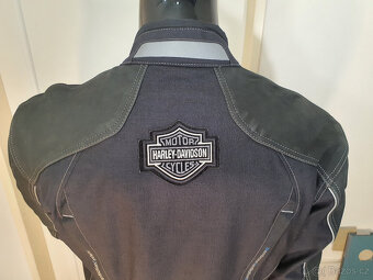 Mohawk MVS-1 Kůže Textil bunda na moto Harley XL - 14