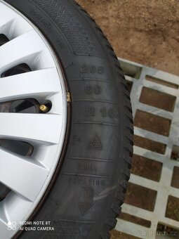 PLECHOVÉ KOLA VW - 5x112-r16+ZIMNÍ PNEU KLEBER 205/60/16-4ks - 14