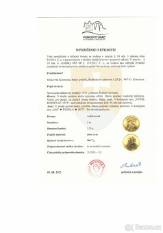 Kompletní sada Švehla 2021 - 2x zlato + 1x stříbro - 14