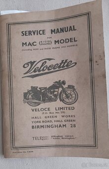 Velocette 350 OHV model MAC - 14