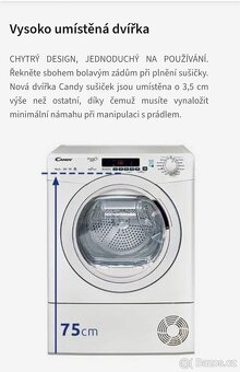 Sušička prádla Candy (CS4H7A1DE-S) + zdama mezikus - 14