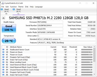 15.6" Dell 5570 i7, 8GB RAM, 128GB SSD + 1 TB HDD - 14