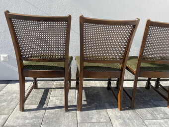 Jídelní souprava stůl a 4 židle Lübke - výplet Thonet - 14