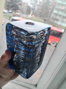 Váza Hutní sklo-František Vízner Škrdlovice vzor 6860/18 - 14