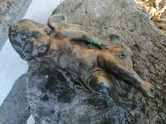 Mosazný andílek s patinou - 14