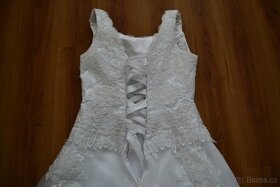 Bílé svatební šaty vel. 36/38 + spodnice zdarma - 14