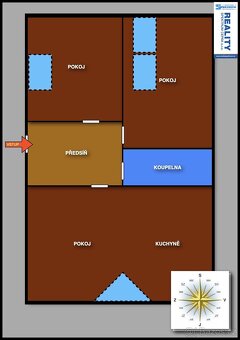 Prodej bytu 3+kk s garáží, 61 m2 - Český Krumlov - 14