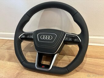 AUDI VOLANT kozeny zkoseny perforovana koža - 14