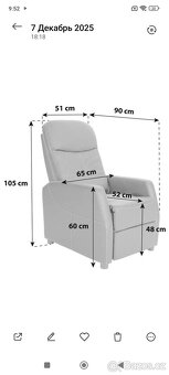 Prodám polohovací křeslo Parker - 14